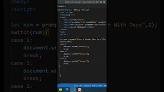 how to make switch statement in javascript