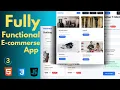 Build an perfect eCommerce Website from Scratch using HTML CSS JavaScript Beginner to Pro