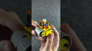 LEGO® CITY 👷 Worker with Steamroller #shorts #legoshorts #ytshorts #viral #fyp