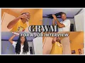 GRWM For A Job Interview HIRED Rowshaye