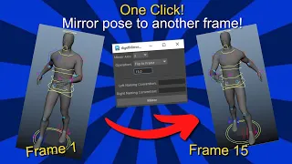 Mirror Controllers tool Python Script for Maya