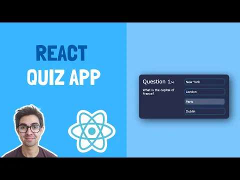 React Quiz App Tutorial Beginner React Projects