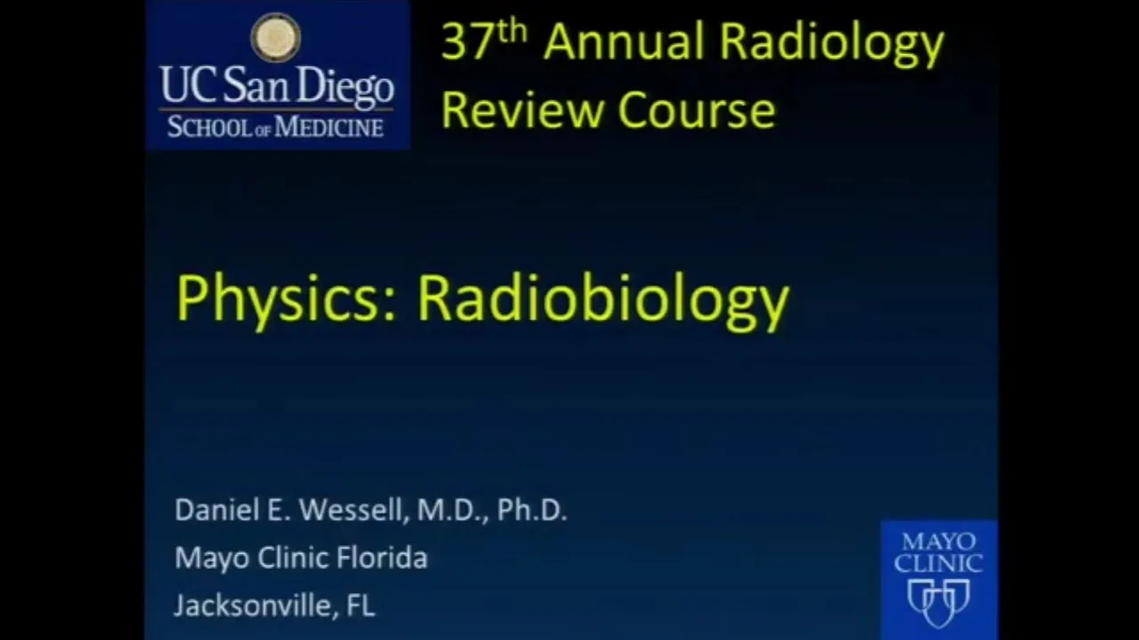 Radiation Biology ( Radiobiology )