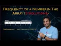 Frequency of a number in an array Arrays Coding Question 3 ways to solve it Sprint Master