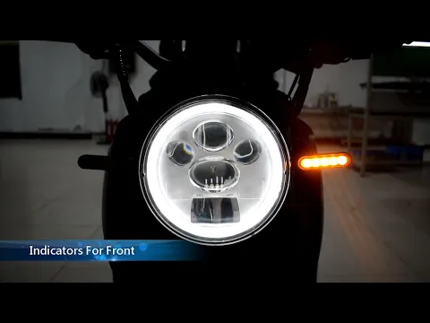 Motorbike Indicators Turn Signals with Integrated Daytime Running Lights - Alchemy Parts