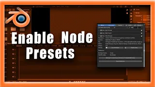 Blender Tutorial How To Enable Add On Node Presets In Blender