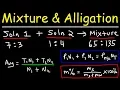 Mixture and Alligation Shortcuts Tricks - VERY EASY