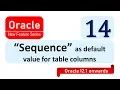Oracle 12c new feature Sequence as Default value