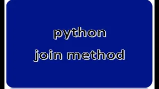 python join method join function