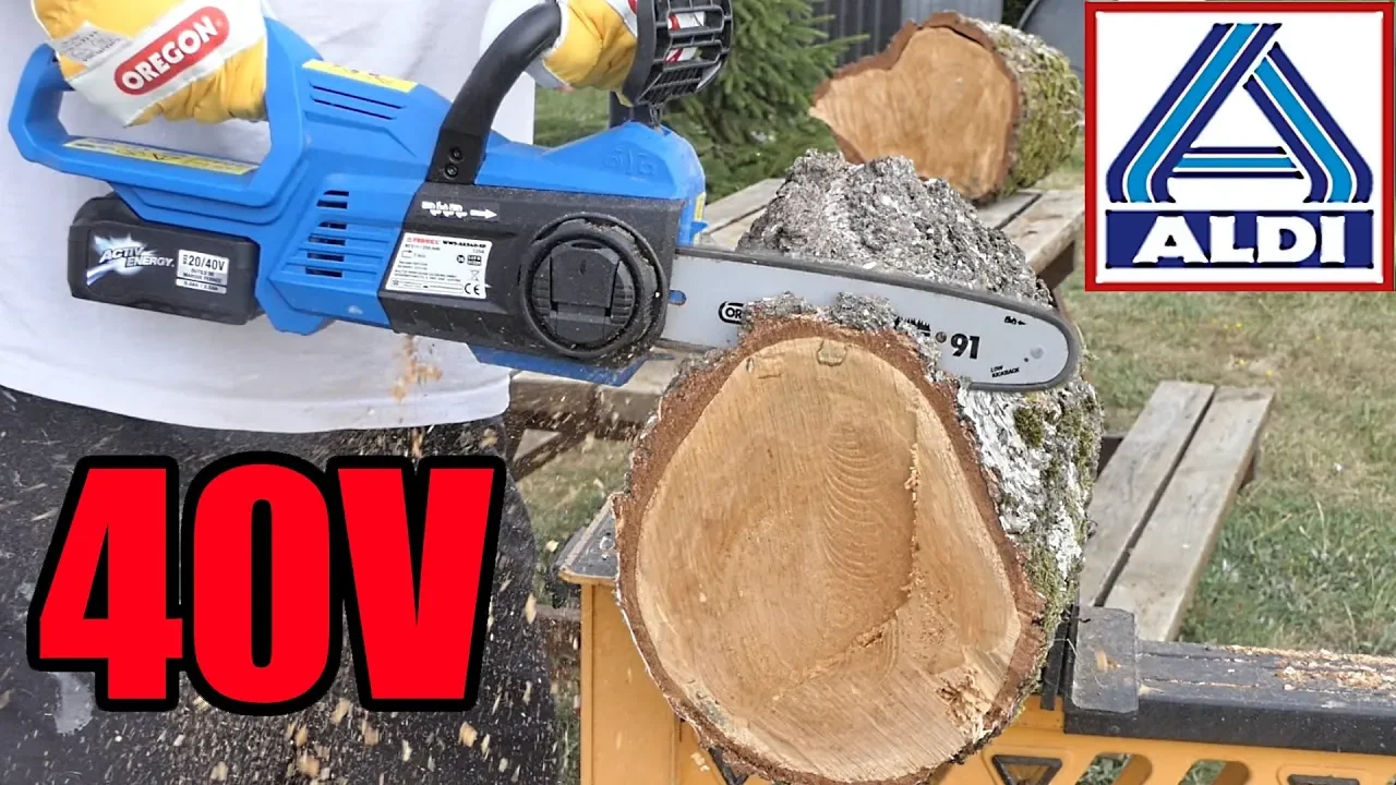 tronçonneuse sans fil 40v ALDI FERREX Cordless Chainsaw Akku-Kettensäge Motosega a batteria