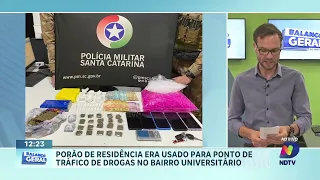 Chapecó tem homem esfaqueado em bar e ponto de tráfico descoberto