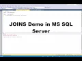 SQL Joins in Microsoft SQL Server Demo