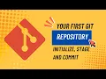 Your First Git Repository git init add commit Explained Hindi Tutorial