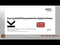 Encrypted File System for Applications by Stefan Schindler - Rust Zurisee Feb 2023