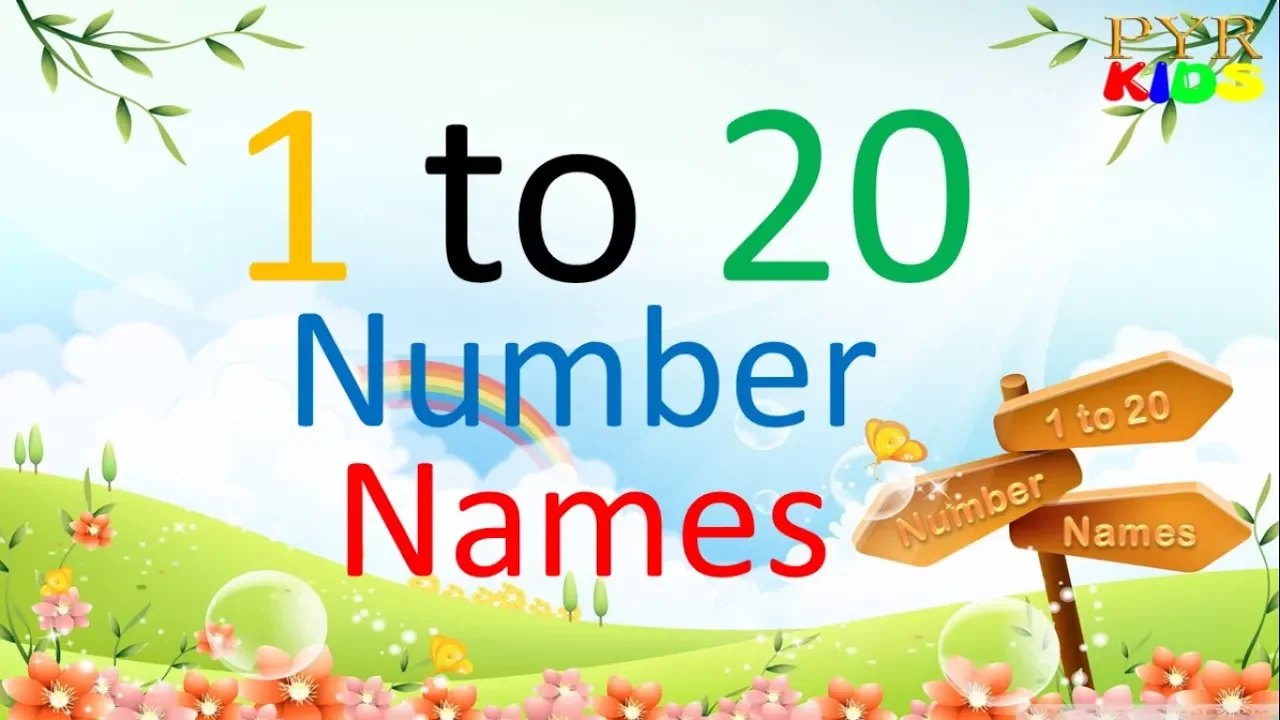 Number Names 1 to 20 | Number Gift from Kids Aeroplane | Number Song | Quick Learning | PYR KIDS