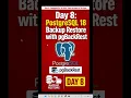 Day 8 PostgreSQL 18 Backup Restore with pgBackRest