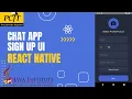 React Native Chat App Sign up process Java institute