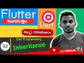 32 Inheritance in Dart Malayalam Flutter Course