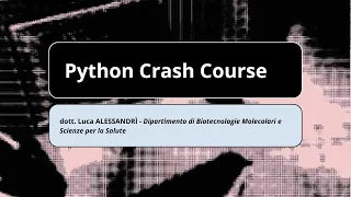 Python crash course