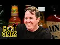 Shane Gillis Pounds Milk While Eating Spicy Wings Hot Ones