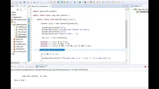 Leap Year Checker in Java