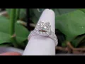 Neil Lane Bridsl 3 06 ct 14k W Gold Princess Diamond Halo Engagement Ring Set