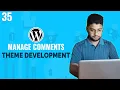 Working with the comments php template WordPress Theme Development Tutorial Bangla Part 35