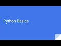 Python Basics - Variables Strings