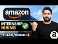 Amazon Hiring Interns and Freshers Open to ALL