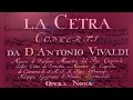 Lagu VIVALDI | La Cetra | Concerto RV 198a in C minor, Op. 9 No. 11 | Original print, 1727