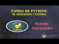030 COMPARAR CADENAS con BOOLEANOS PYTHON Curso de Python gratis Tutorial