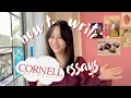 HOW TO WRITE YOUR CORNELL ESSAYS 2025 26 CYCLE i got in