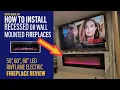 How I Installed Wall Mounted Recessed Electric Fireplace - RWFlame Electric Fireplace Review