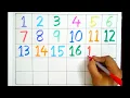 How To Write Numbers 1-30 1-30 Numbers For Kindergarten Kids Number Song