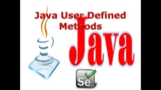 Selenium Lesson 14 Java Methods - User Defined Methods Java for Selenium G C Reddy