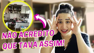 ORGANIZANDO OS ARMÁRIOS DA COZINHA | Estava um caos!