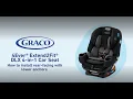 Install the 4Ever Extend2Fit DLX 4-in-1 Car Seat in rear-facing mode with lower anchors
