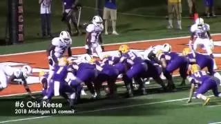 Scouting Spotlight 2018 Michigan LB commit Otis Reese