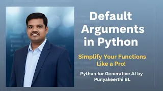 Master Default Arguments in Python Simplify Your Functions Python for Generative AI
