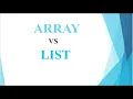 Array vs List Python Important Interview Question 2021 2022 Batch