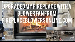 Upgraded My Fireplace With A Blower Fan From FireplaceBlowersOnline com