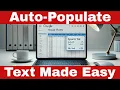 How to Auto Populate Text from a Drop Down List Selection in Google Sheets Quick Easy