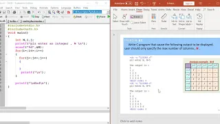 C programming Lecture Nested Loops Exercise