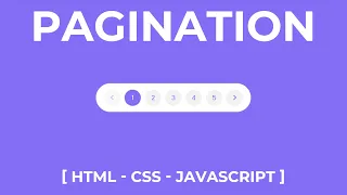 How To Make Pagination Using HTML CSS JavaScript