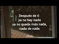 Después de ti - Alejandro Lerner (Letra)