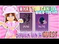 WHAT YOU CAN DO IF YOU ARE STUCK ON A QUEST IN ROYALE HIGH LAST MUSIC NOTE TRASH ETC RH