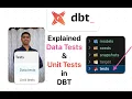 Explained everything about TESTS Unit Tests Data Tests in DBT