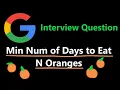 Minimum Number of Days to Eat N Oranges - Dynamic Programming
