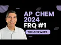 AP Chemistry 2024 Free Response Question - SOLVED