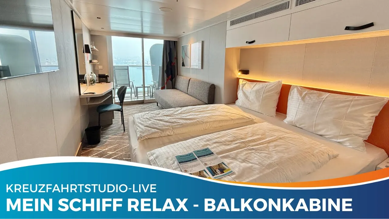 Balkonkabine auf Mein Schiff Relax im Detail! Wir schauen uns um!